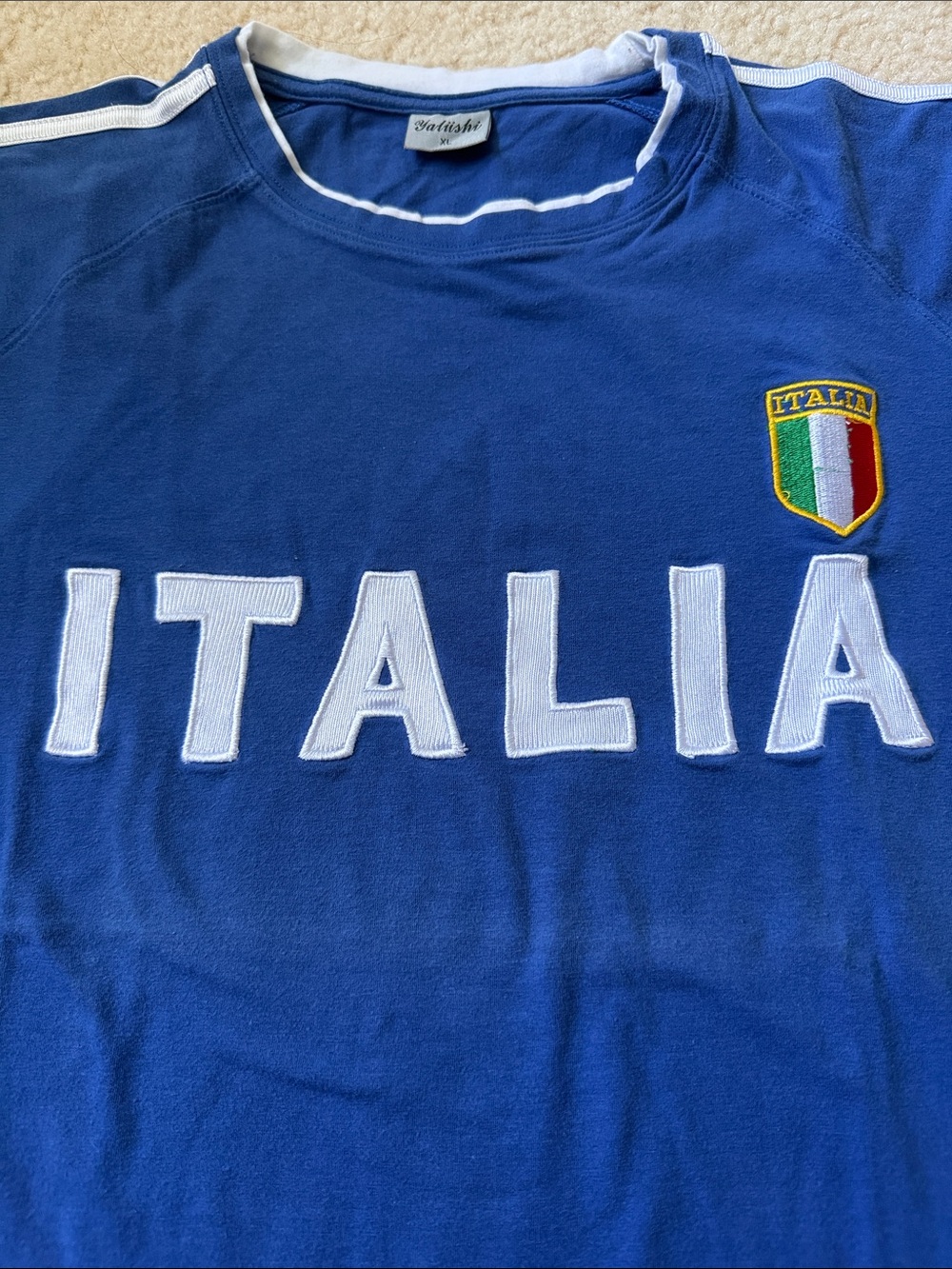 Blue Italia Kids Tee - size XL 100% cotton